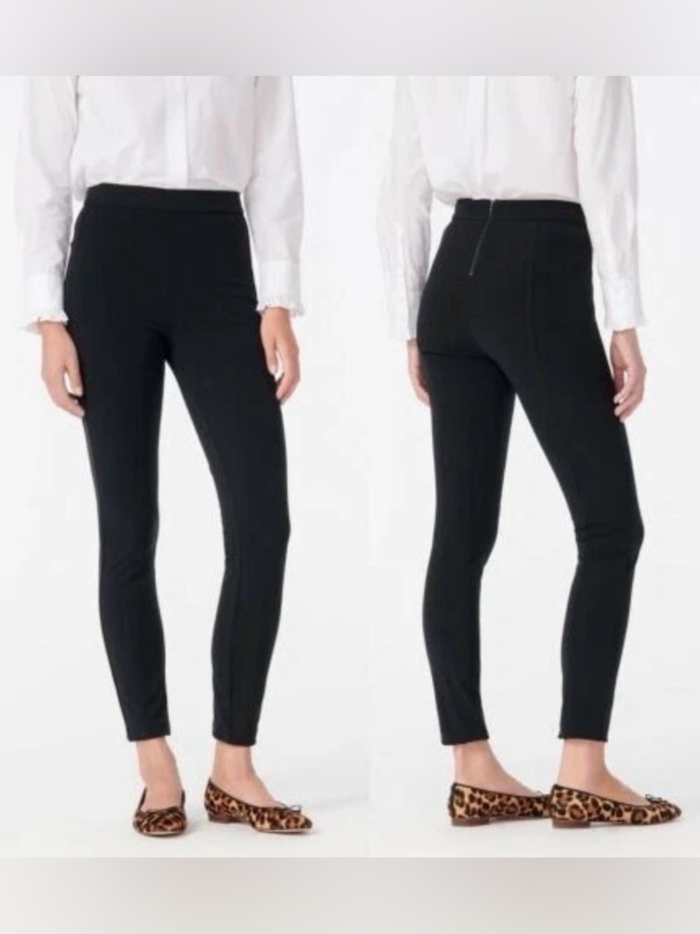 J. Crew Black Skinny Ponte Pants